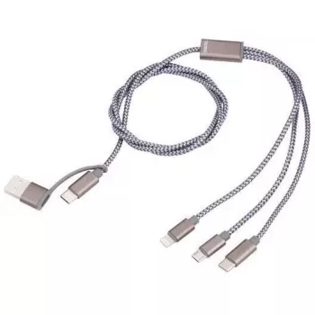 Kabel ładujący USB-C na USB-A TROIKA CBL30/GY, 1 m, szary