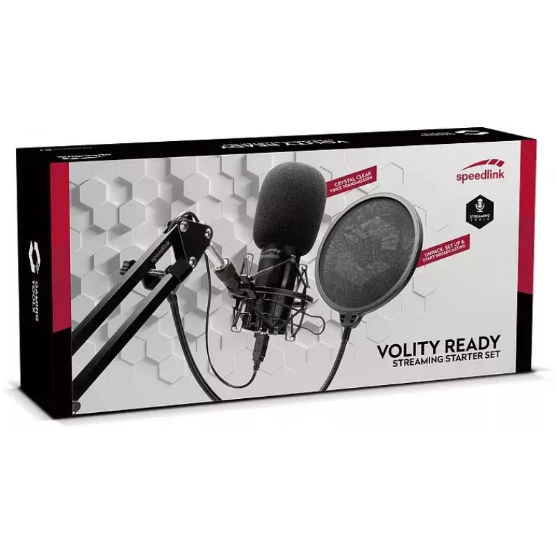 Mikrofon studyjny SPEEDLINK Volity Ready Czarny
