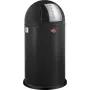Kosz na śmieci Wesco Kickmaster Soft Matt Czarny – sterowany pedałem kosz stalowy 12 L