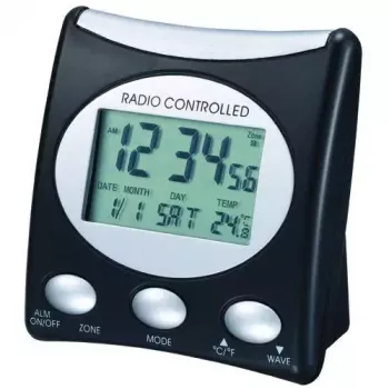 Cyfrowy budzik Technoline WT 221 T czarny 12/24h LCD