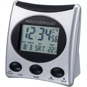 Cyfrowy budzik Technoline WT 221 Srebrny 12/24h LCD