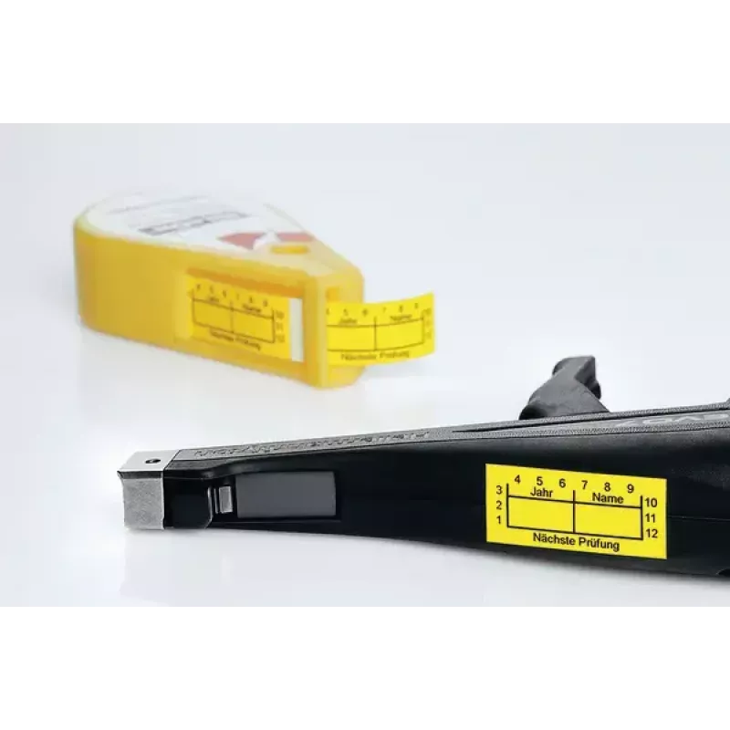 Hellermann Tyton QNPRUEFYPH-103-YE-103-YE żółte etykiety winylowe 100 szt.