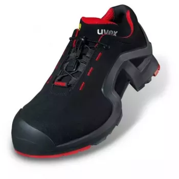 Buty ochronne Uvex 85162 unisex dla dorosłych czarno-czerwone poliuretan mikro welur
