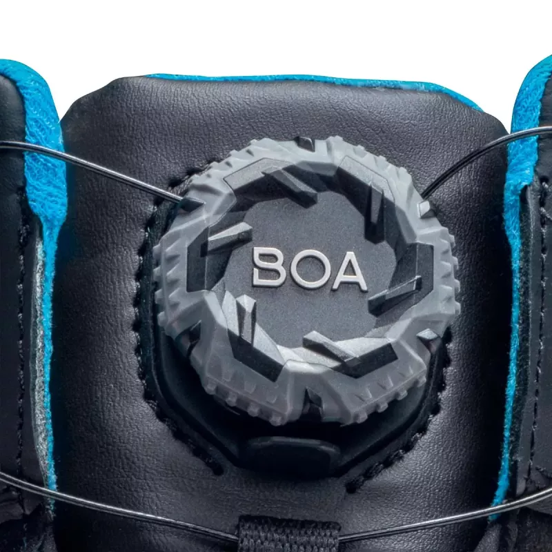 Buty ochronne Uvex xenova BOA S1P unisex dla dorosłych czarno-niebieskie skóra PU
