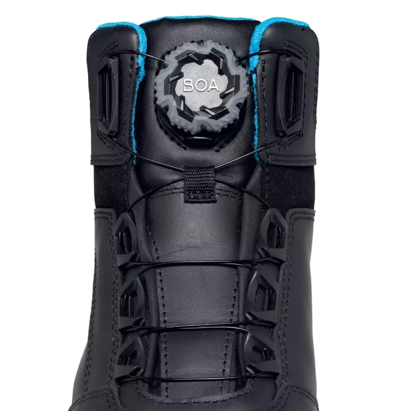 Buty ochronne Uvex xenova BOA S1P unisex dla dorosłych czarno-niebieskie skóra PU
