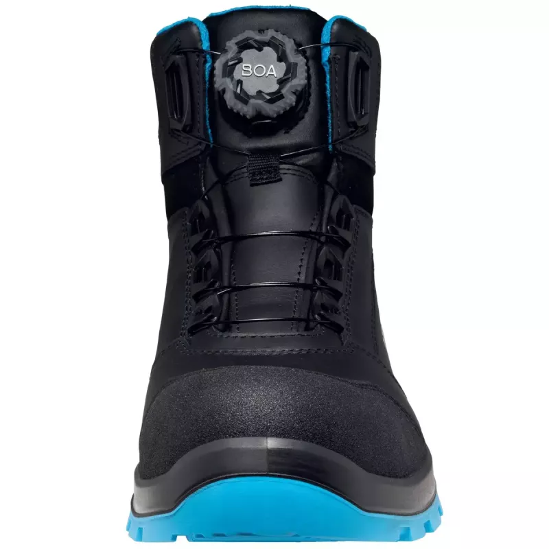 Buty ochronne Uvex xenova BOA S1P unisex dla dorosłych czarno-niebieskie skóra PU