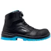 Buty ochronne Uvex xenova BOA S1P unisex dla dorosłych czarno-niebieskie skóra PU