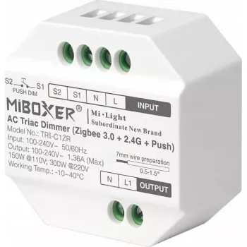 Sterownik oświetlenia LED MiBoxer TRI-C1ZR ZigBee 2,4 GHz — inteligentny moduł sterowania RGB/RGBW