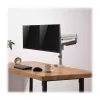 Uchwyt monitorowy z ramieniem gazowym dla dwóch monitorów Tripp Lite (EATON) DDR1732DAL do ekranów 13–34 cale, zacisk lub przepust kablowy, porty USB i audio, srebrny