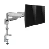 Uchwyt monitorowy z ramieniem gazowym dla dwóch monitorów Tripp Lite (EATON) DDR1732DAL do ekranów 13–34 cale, zacisk lub przepust kablowy, porty USB i audio, srebrny
