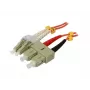 Kabel światłowodowy Synergy 21 S216728 0,5m 2x LC 2x SC pomarańczowy