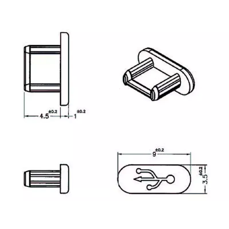 Osłona zabezpieczająca gniazda USB Micro-B DeLOCK 64007