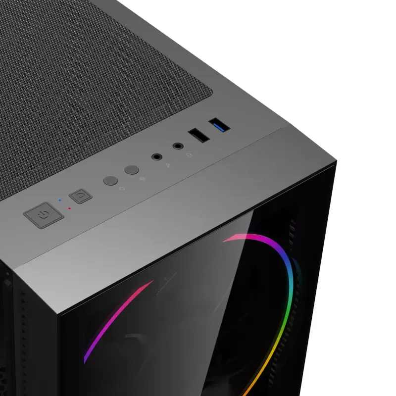 Komputer stacjonarny Hyrican GAMEMAX Czarny Hole 7811 — Intel Core i5-14400F, 16 GB DDR5, 1 TB SSD, GeForce RTX 5060 Ti, Windows 11