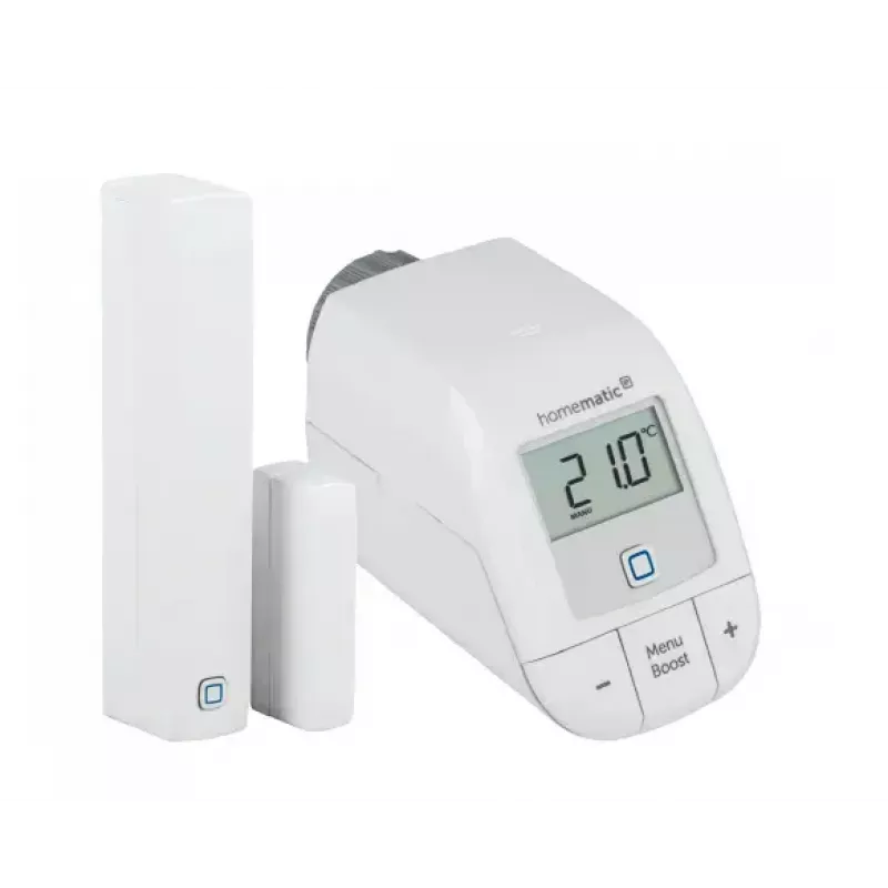 Homematic IP HmIP-SK9 zestaw startowy do ogrzewania easy connect (termostat grzejnikowy Basic + czujnik okna/drzwi)