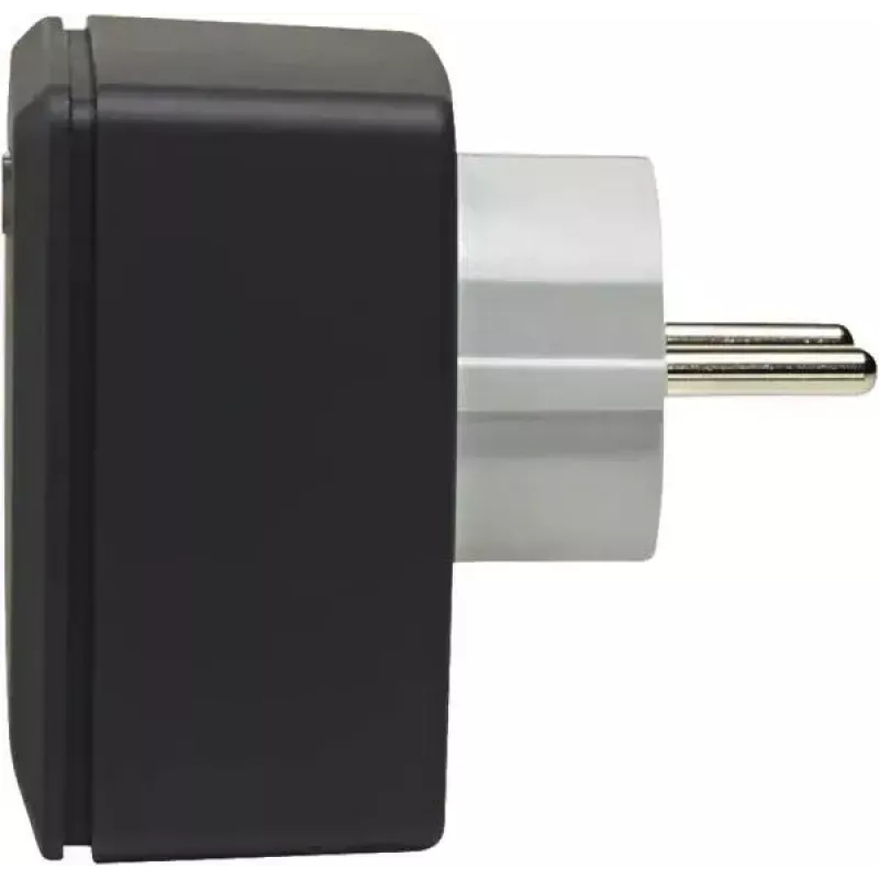 Inteligentna wtyczka eQ-3 Homematic IP 161599A0, wewnętrzna, antracytowa, obudowa z tworzywa sztucznego, 70×70×39 mm