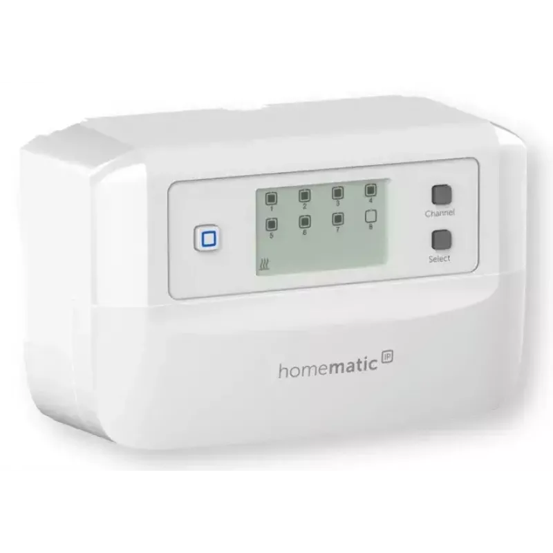 Kontroler ogrzewania podłogowego 8-kanałowy zmotoryzowany, eQ-3 Homematic IP, termostat cyfrowy (RF, AC 230 V)