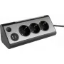 Listwa zasilająca REV 2400050010, 3 gniazda z 2 portami USB
