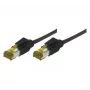 Kabel sieciowy EXC Patch RJ45 S/FTP CAT 7 LSOH Snagless Czarny 20 m