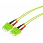 Kabel światłowodowy Tecline 796SS00 SC OM5 0,5 m zielony limonkowy
