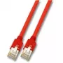 Kabel sieciowy EFB Elektronik RJ45 (X) S/FTP Cat5e czerwony 3 m