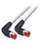 Kabel sieciowy EFB Elektronik RJ45 90°S/STP Cat6 RJ-45 Cat7 3 m Szary