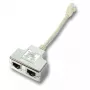 Kabel sieciowy EFB Elektronik K5125.015 RJ-45 0.15 m Biały