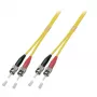 Światłowodowy kabel EFB Elektronik O2003.20 20 m ST żółty