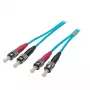 Kabel światłowodowy EFB Elektronik O7013.10 10 m ST Turkusowy