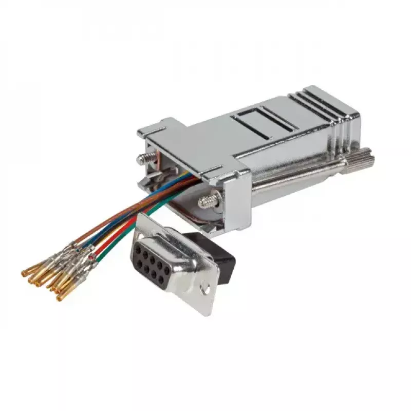 adapter złącza EFB Elektronik ETM23067 — DB-09 na RJ-45, szary