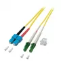Kabel światłowodowy EFB Elektronik O0383.1 1 m LC SC Żółty
