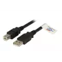 Kabel USB EFB Elektronik K5256SW.1,8 1,8 m USB A USB B czarny