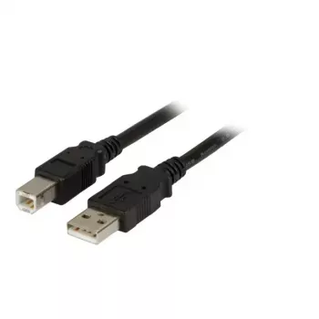 Kabel USB EFB Elektronik 2.0 A/B 3,0 m, czarny, męski/męski