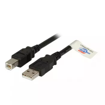 Kabel USB EFB Elektronik 2.0 A/B 3,0 m, czarny, męski/męski