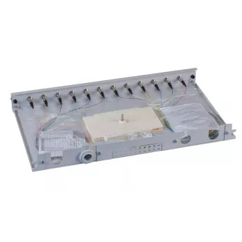 Panel krosowy 1U EFB Elektronik B71006.12OM4 — złącza światłowodowe ST, metal, 483×44,5×244 mm