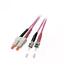 Kabel światłowodowy EFB Elektronik O0347.2 2 m ST SC Fioletowy