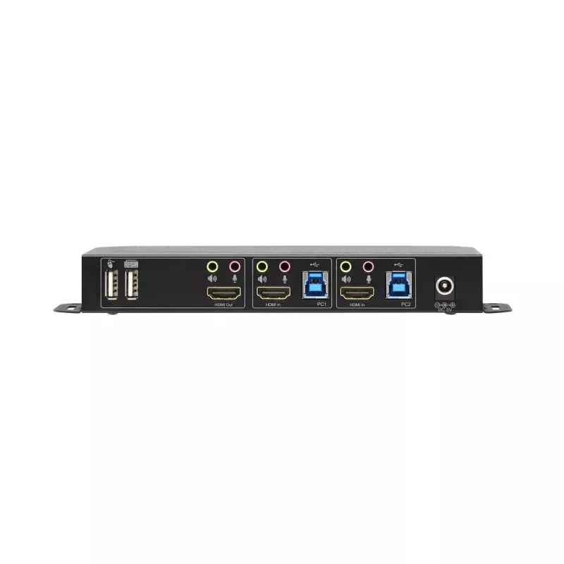 Przełącznik KVM 2-portowy HDMI/USB Tripp Lite B005-HUA2-K — 4K 60 Hz, HDR, HDCP 2.2, IR, udostępnianie USB, kable 1,2 m