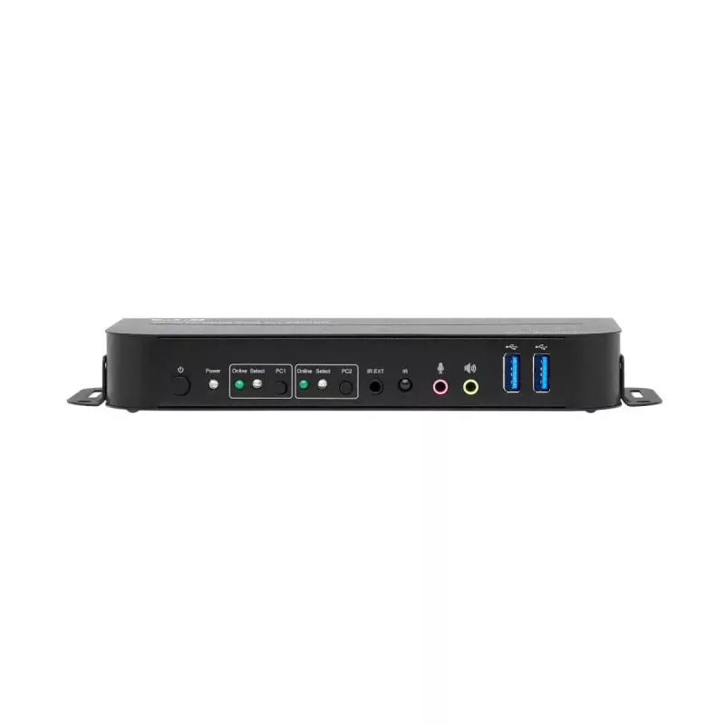 Przełącznik KVM 2-portowy HDMI/USB Tripp Lite B005-HUA2-K — 4K 60 Hz, HDR, HDCP 2.2, IR, udostępnianie USB, kable 1,2 m