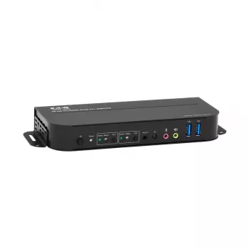 Przełącznik KVM 2-portowy HDMI/USB Tripp Lite B005-HUA2-K — 4K 60 Hz, HDR, HDCP 2.2, IR, udostępnianie USB, kable 1,2 m