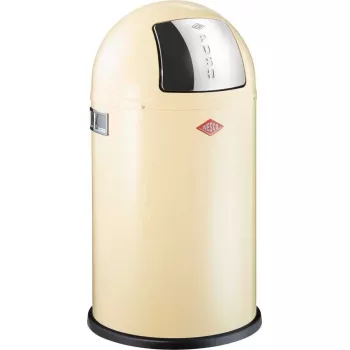 Kosz na śmieci Wesco Pushboy 50 l Mandel 112792 stal nierdzewna, pokrywa otwierana przez naciśnięcie bez pedału