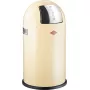 Kosz na śmieci Wesco Pushboy 50 l Mandel 112792 stal nierdzewna, pokrywa otwierana przez naciśnięcie bez pedału