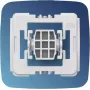 Adapter do włącznika światła Gira nowej generacji eQ-3 Homematic IP — przyciski, bezprzewodowy, biały plastik, 55×21×51 mm