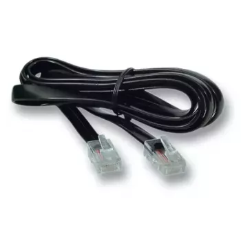 Telephone kabel EFB Elektronik K2406SW.6 6 m Czarny