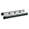 Patch panel EFB Elektronik 37585.1, 24-port RJ-45, 1U rack, 5000 Mbit/s, gold contacts, Czarny
