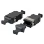 Adapter światłowodowy EFB Elektronik 53458.1 MTP/MPO wielomodowy i jednomodowy, czarny, 12,9×20,5×9,3 mm