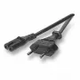 Kabel zasilający EFB Elektronik EK502.2 Czarny 2 m Złącze C7