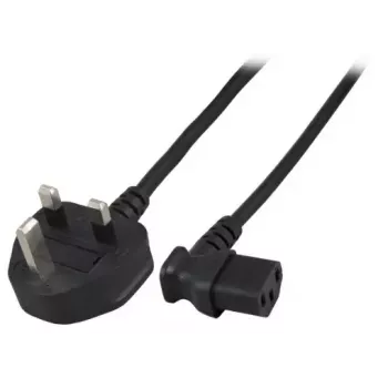 Kabel zasilający EFB Elektronik EK460.1,8 Czarny 3 m BS 1363/A C13 coupler