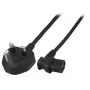Kabel zasilający EFB Elektronik EK460.1,8 Czarny 3 m BS 1363/A C13 coupler