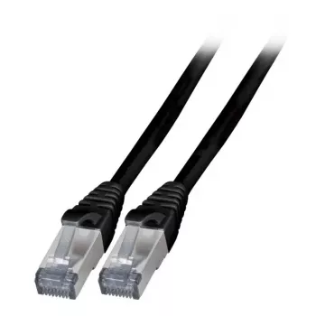 Kabel sieciowy EFB Elektronik K5538SW.1 RJ-45 Cat6a 1m czarny