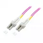 Kabel światłowodowy EFB Elektronik O0319.35 — 35 m, OM4, LC–LC, I-V(ZN) H, pełny dupleks, różowy