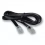 kabel telefoniczny EFB Elektronik K2402SW.1 1 m Czarny